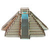 Colored Drawing DIY Veneer Mayan Pyramid with Automatic Solar LED Light Sensation Romantic Gift for Valentine's Day