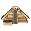Colored Drawing DIY Veneer Mayan Pyramid with Automatic Solar LED Light Sensation Romantic Gift for Valentine's Day