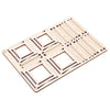 Colored Drawing DIY Veneer Mayan Pyramid with Automatic Solar LED Light Sensation Romantic Gift for Valentine's Day