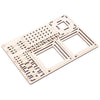 Colored Drawing DIY Veneer Mayan Pyramid with Automatic Solar LED Light Sensation Romantic Gift for Valentine's Day