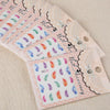 50pcs Stylish Art Tips Feather Water Transfers Nail Sticker for Ladies