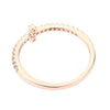 Cross Design Rinestone Embellished Ring for Ladies