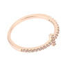Cross Design Rinestone Embellished Ring for Ladies