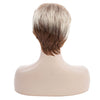 Spiffy Inclined Bang Capless Mixed Color Natural Wavy Charming Synthetic Short Wig For Women
