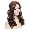 Stunning Mixed Color Centre Parting Capless Long Heat Resistant Fiber Fluffy Curly Wig For Women