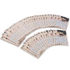 50 pcs Fashion 3D DIY Black Decal Nail Art Decoration Sticker