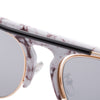 Chic Vintage Unisex Sunglasses Round Frame Colored Coating Eye Wear