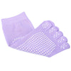 Skidproof Five Toe Yoga Cotton Socks with Anti-slip Granules for Women