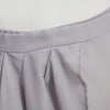 Fashionable Shir Asymmetric High Side Slit Solid Color Belt Skirt for Women