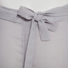 Fashionable Shir Asymmetric High Side Slit Solid Color Belt Skirt for Women
