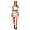 Graceful Sweetheart Neck Lacework Desgin Color Block A-Line Party Dress with Chest Pad for Women