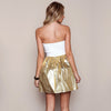 Graceful Sweetheart Neck Lacework Desgin Color Block A-Line Party Dress with Chest Pad for Women