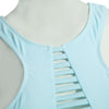 Fashionable Halter  Hollow out Two-piece Separate Low Waist Swimwear for Women
