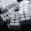 50pcs Charming Diamond Decorations Stylish White Lace Nail Stickers