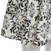 Vintage Jewel Collar Short Sleeve Printed A-Line Ball Gown Dress for Women