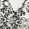 Vintage Jewel Collar Short Sleeve Printed A-Line Ball Gown Dress for Women