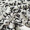 Vintage Jewel Collar Short Sleeve Printed A-Line Ball Gown Dress for Women