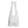 Sexy V-neck Sleeveless Hollow Out Lace Patchwork Design Solid Color Jumpsuit for Women