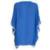 Chic V-Neck Batwing Sleeve Lacework Chiffon Beach Blouse for Women
