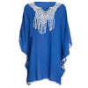 Chic V-Neck Batwing Sleeve Lacework Chiffon Beach Blouse for Women