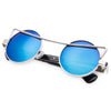 Vintage Fashion Circle Cat Eye Colored Coating Sunglasses UV400