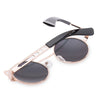 Vintage Fashion Circle Cat Eye Colored Coating Sunglasses UV400