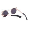 Vintage Fashion Circle Cat Eye Colored Coating Sunglasses UV400