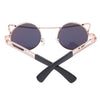 Vintage Fashion Circle Cat Eye Colored Coating Sunglasses UV400