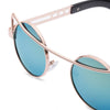 Vintage Fashion Circle Cat Eye Colored Coating Sunglasses UV400