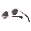 Vintage Fashion Circle Cat Eye Colored Coating Sunglasses UV400