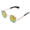Vintage Fashion Circle Cat Eye Colored Coating Sunglasses UV400