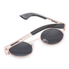 Vintage Fashion Circle Cat Eye Colored Coating Sunglasses UV400