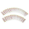 50pcs Flower Nail Decals Art Water Transfer Stickers Nail DIY Decoration