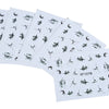50pcs Watermark Tip Design Nail Sticker Manicure Decor Tools