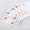 50pcs Watermark Tip Design Nail Sticker Manicure Decor Tools