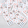 50pcs Watermark Tip Design Nail Sticker Manicure Decor Tools
