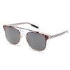 Textured Transparent Reflective UV400 Vintage Style Solid Color Sunglasses