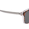 Textured Transparent Reflective UV400 Vintage Style Solid Color Sunglasses