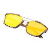 Stylish Colored Coating Fashion Street Snap Hipster Metal Women Sunglasses