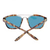 Stylish Colored Coating Fashion Street Snap Hipster Metal Women Sunglasses