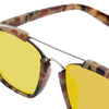 Stylish Colored Coating Fashion Street Snap Hipster Metal Women Sunglasses