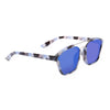 Stylish Colored Coating Fashion Street Snap Hipster Metal Women Sunglasses