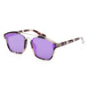 Stylish Colored Coating Fashion Street Snap Hipster Metal Women Sunglasses