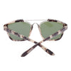 Stylish Colored Coating Fashion Street Snap Hipster Metal Women Sunglasses