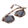 Stylish Colored Coating Fashion Street Snap Hipster Metal Women Sunglasses