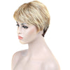 Spiffy Fluffy Bloned Mixed Brown Capless Heat Resistant Synthetic Short Wave Wig For Women