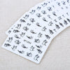 50pcs Fashion DIY Different Patterns Nail Art Decoration Sticker