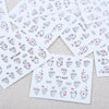50pcs Fashion DIY Different Patterns Nail Art Decoration Sticker
