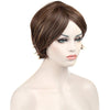 Spiffy Side Bang Mixed Color Elegant Short Wave Heat Resistant Fiber Capless Women's Wig