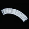 50pcs White Flower Lace Design Nail Sticker Manicure Decor Tools